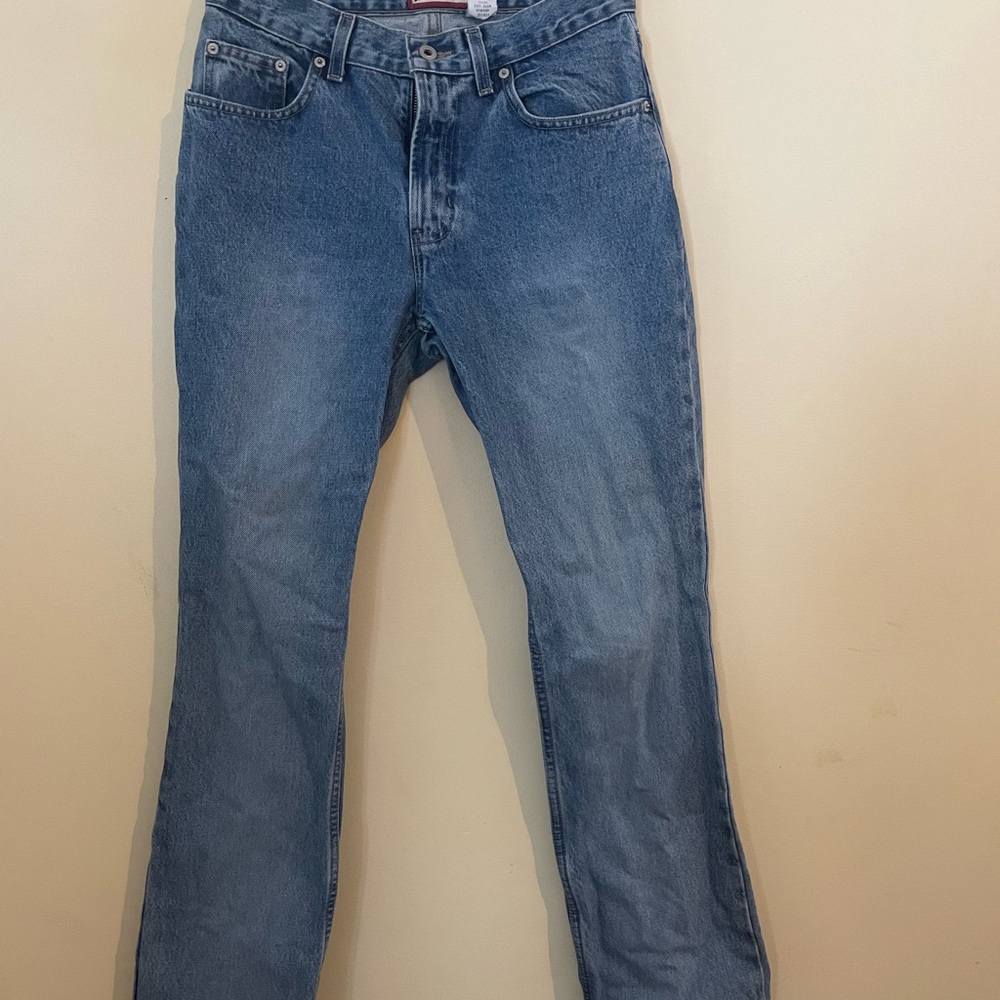 Old Navy Blue Straight Jeans with Classic Stitching